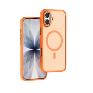 Coque magnétique renforcée FGG-012 coloris orange pour iPhone 17 Pro, disponible chez Phonelab Store à Genève