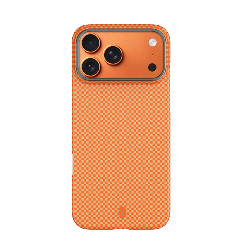 DCC-208 ARAMID ARMOR Magnetic Case 600D Aramid Fiber Slim Protective Kickstand Cover Anti-Fingerprint for IP17 Series Black Gold Red