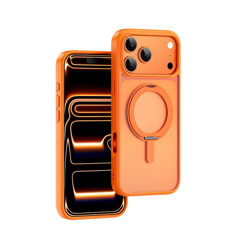 FGG-202 Soft Touch Magnetic Case with Kickstand Shockproof Skin Feel for IP17 Series
