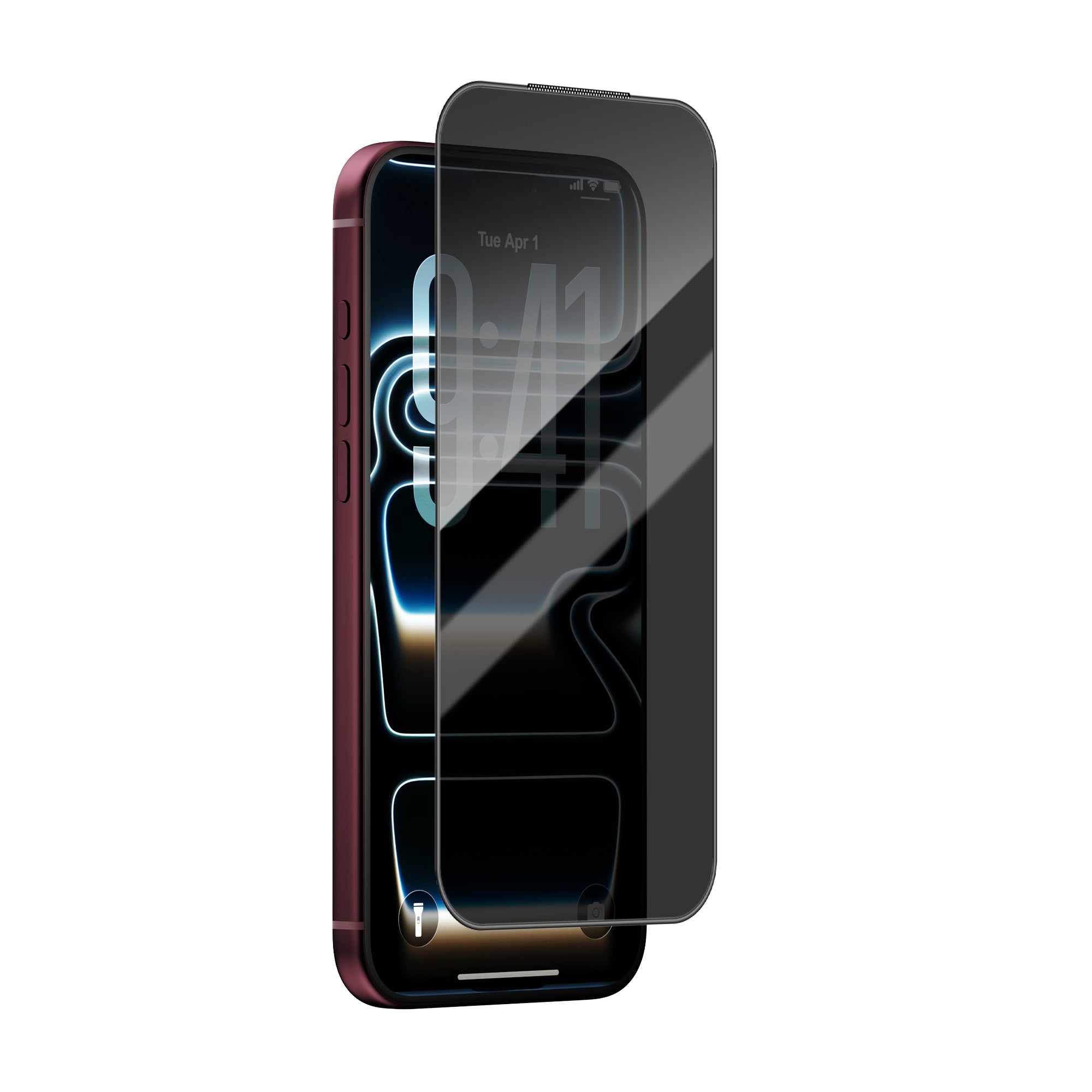 Verre trempé anti-espion 2.5D – iPhone 17 / 17 Pro / Pro Max — accessoire disponible chez Phonelab Store, Rue de Lausanne 29, Genève